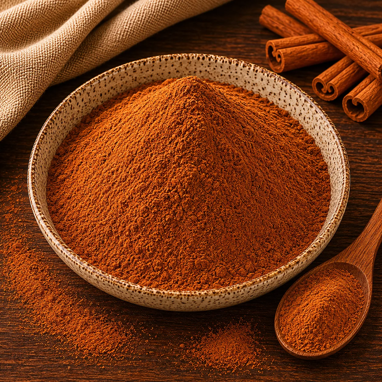 Canela en polvo