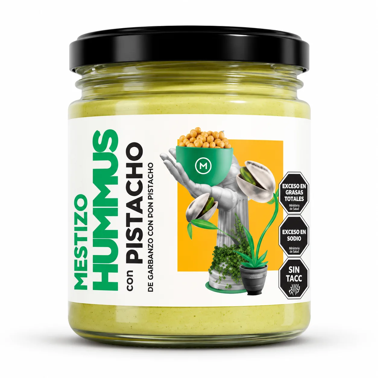Hummus con pistacho