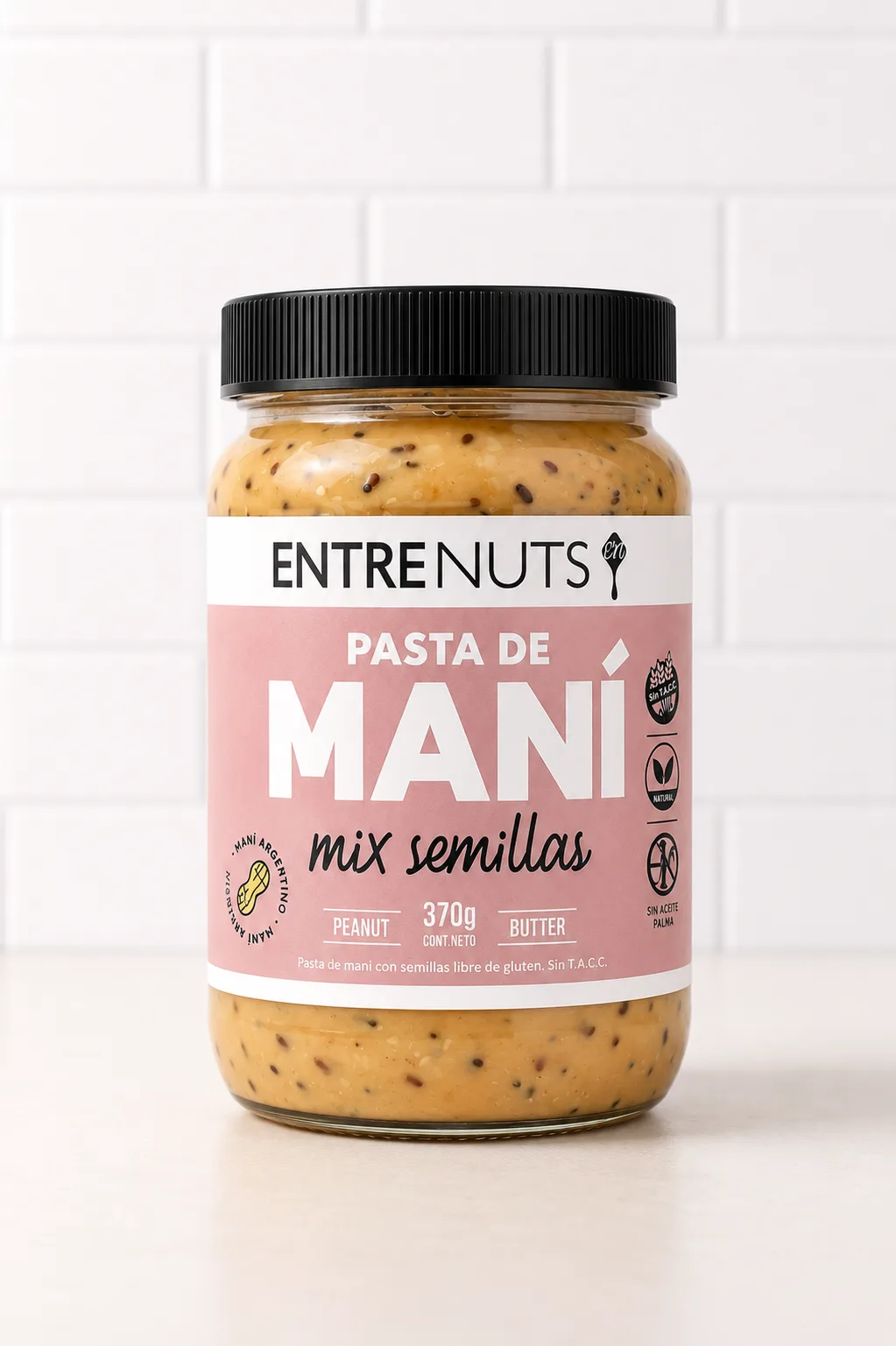 Pasta maní con semillas