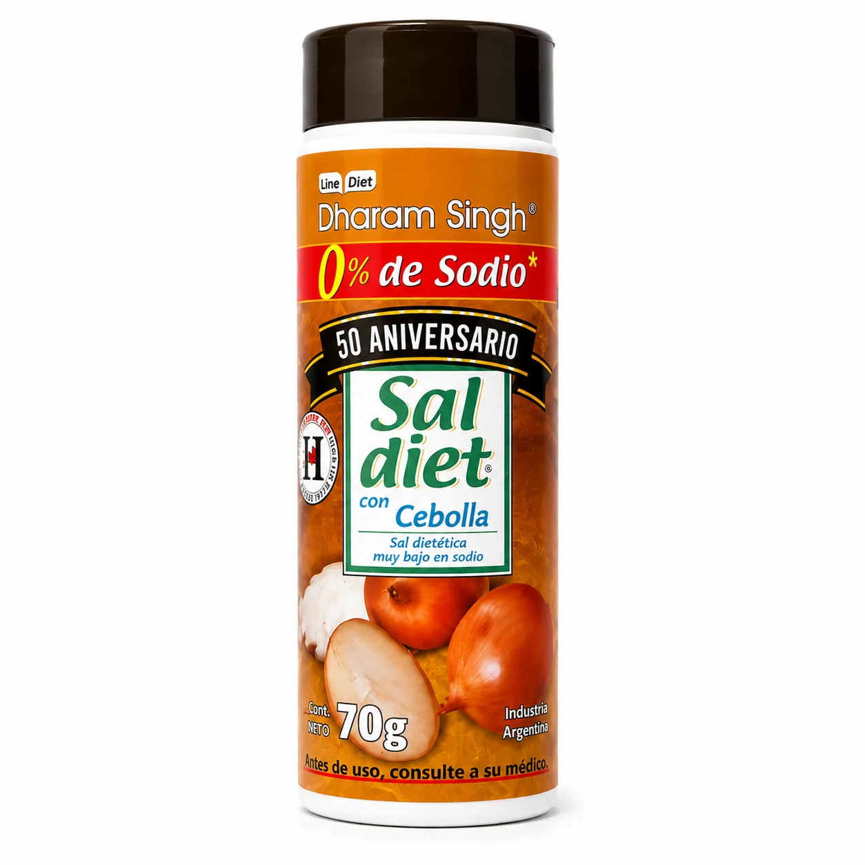 Sal Diet sin sodio sabor Cebolla