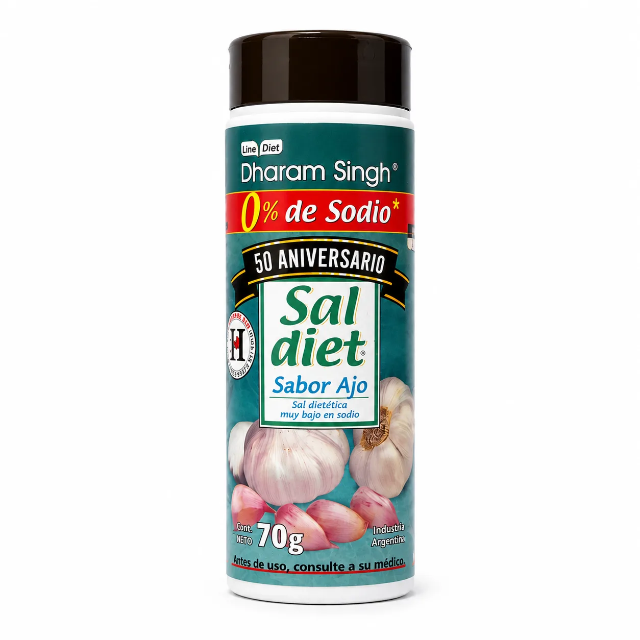 Sal Diet sin sodio sabor Ajo
