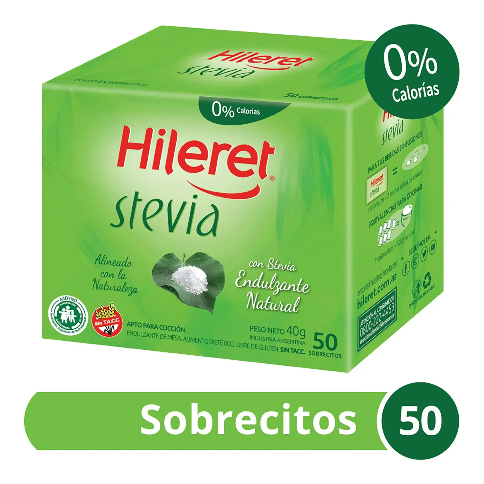 Stevia Hileret 50 sobres