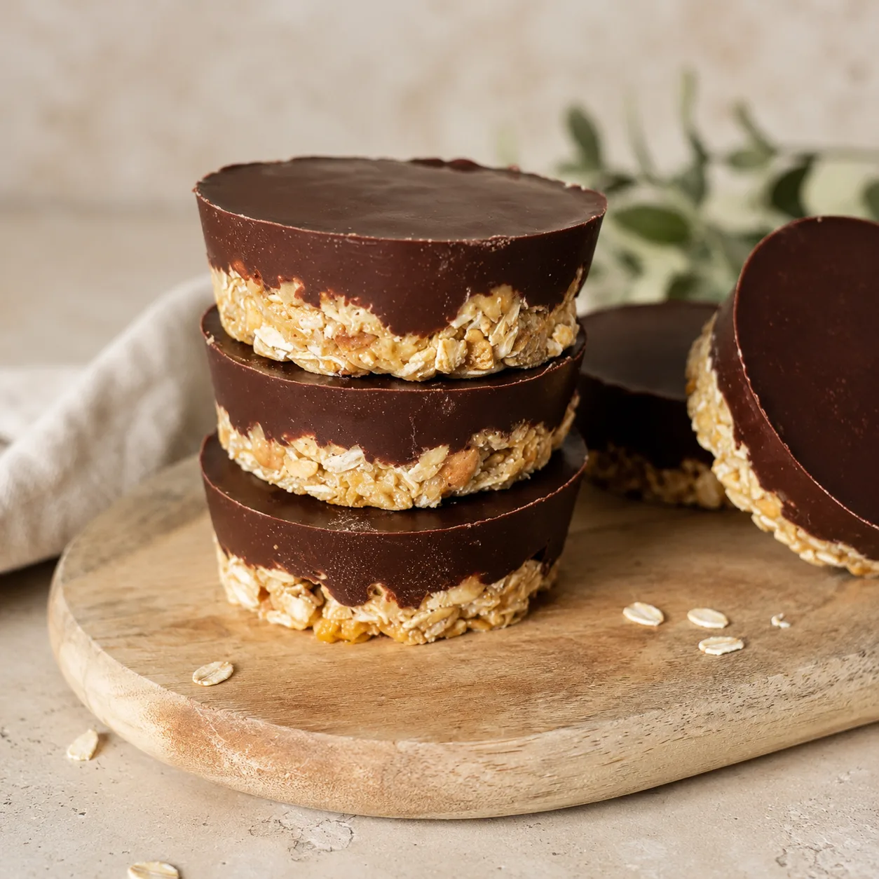 Bocaditos de granola y chocolate